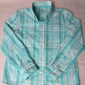 Southern Tide Boys Button Down | Plaid | Mint Green | Size S (6-7)
